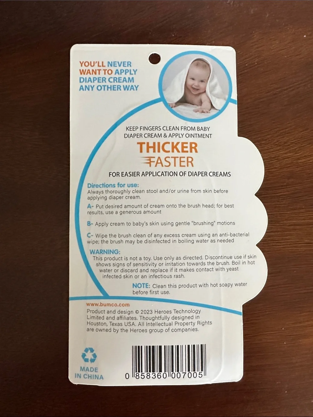 Bumco Baby Bum Brush - Teal & Gray Silicone Brushes (Set of 2)